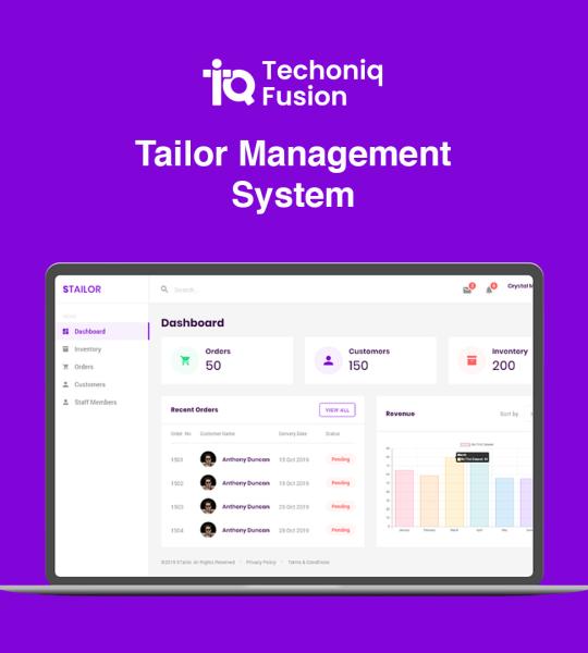 Tailor Management System Development in CodeIgniter